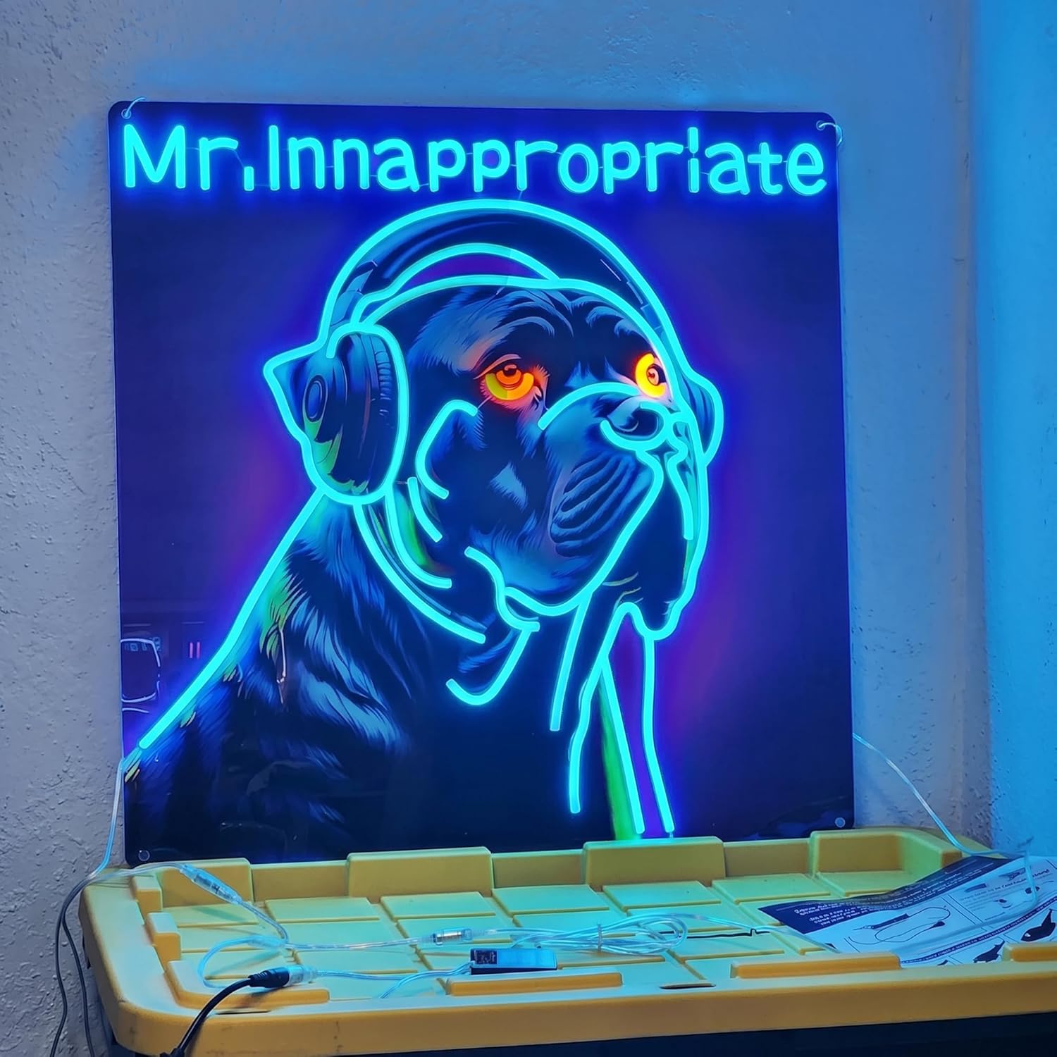 Party Games Name - Letrero de neón LED personalizado, decoración