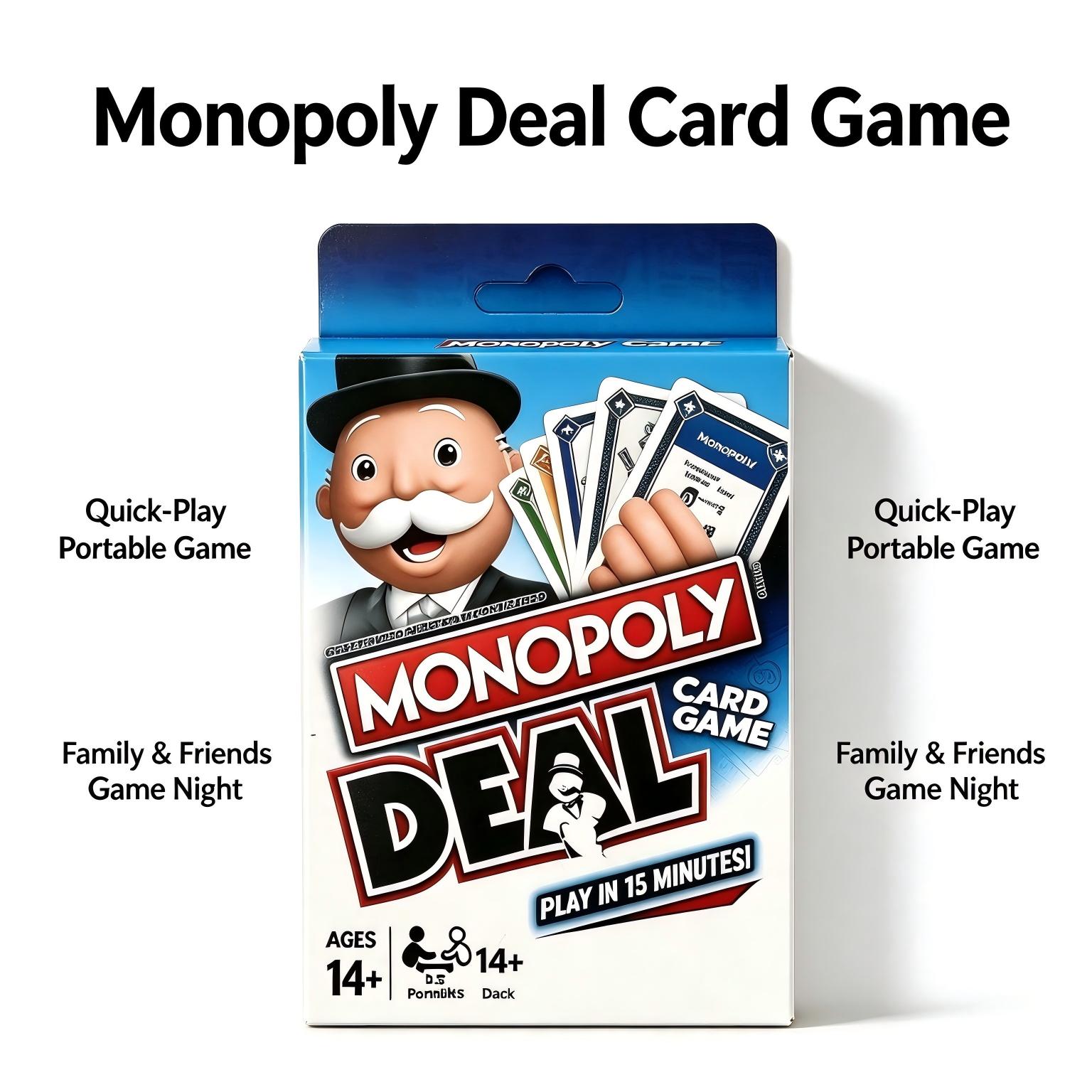 Juego de cartas Monopoly Deal, - Hasbro Game Monopoly reseña y precio