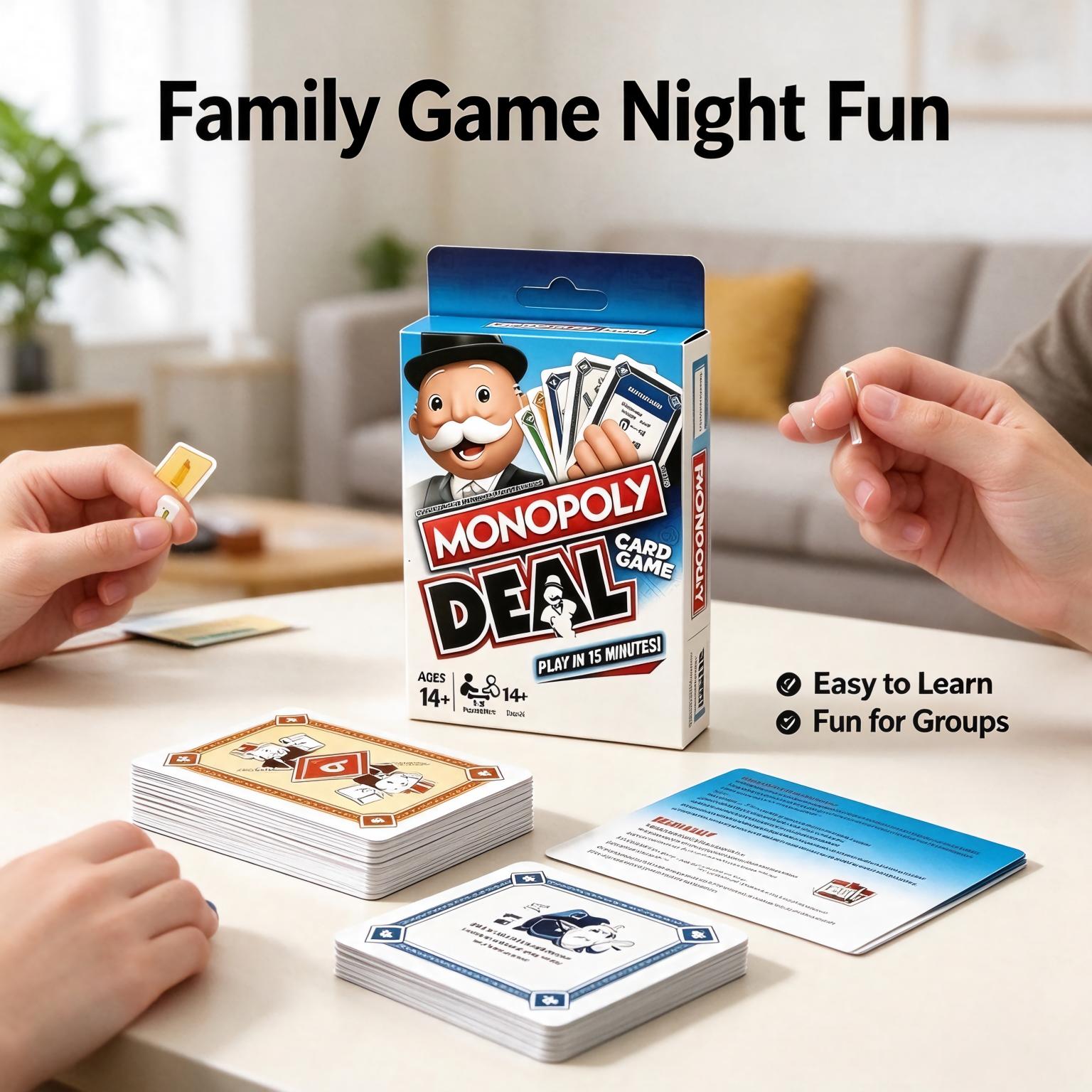 Juego de cartas Monopoly Deal, - Hasbro Game Monopoly reseña y precio